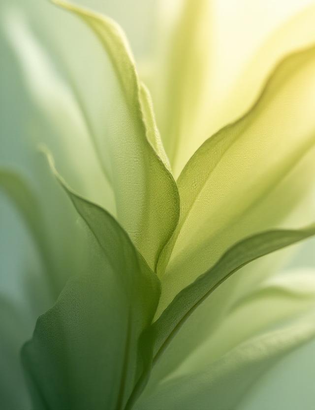 Abstract elegant visual representing natural fibers and wellness flow